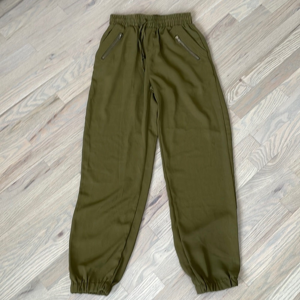 Green joggers